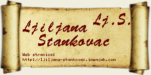Ljiljana Stankovac vizit kartica